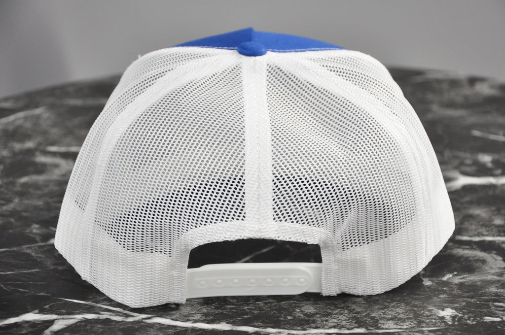 Blue Front/White Mesh Hat - Autographed - Black Marker