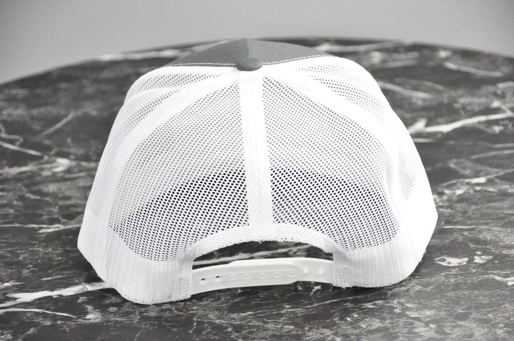 Grey Front/White Mesh Hat - Autographed - Black Marker