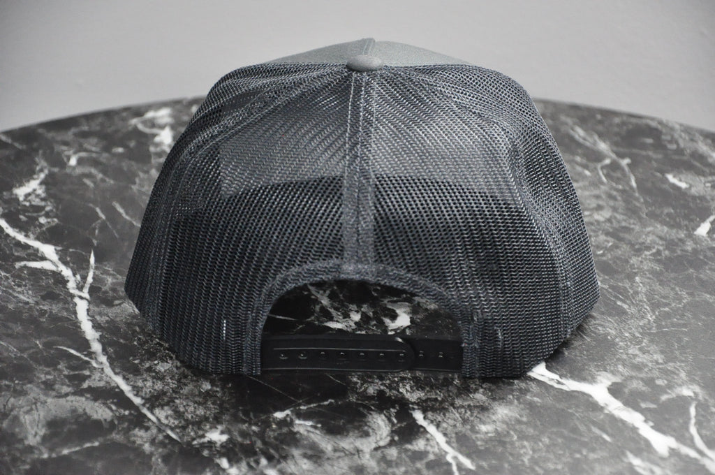 Grey Front/Charcoal Mesh Hat - Autographed - Black Marker