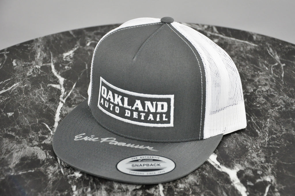 Grey Front/White Mesh Hat - Autographed - Silver Marker
