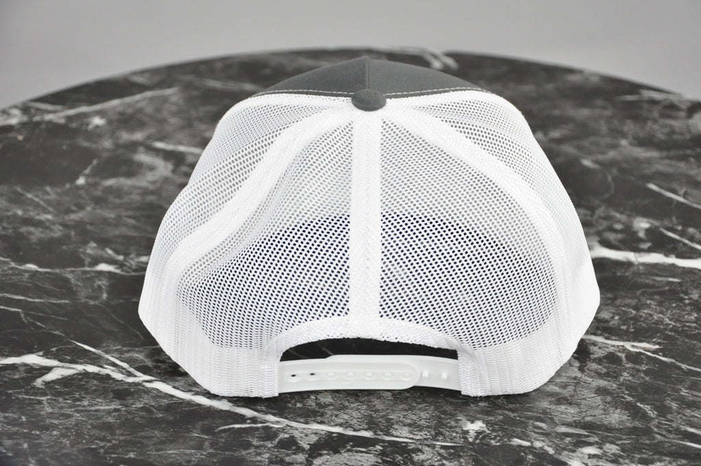 Grey Front/White Mesh Hat - Autographed - Silver Marker