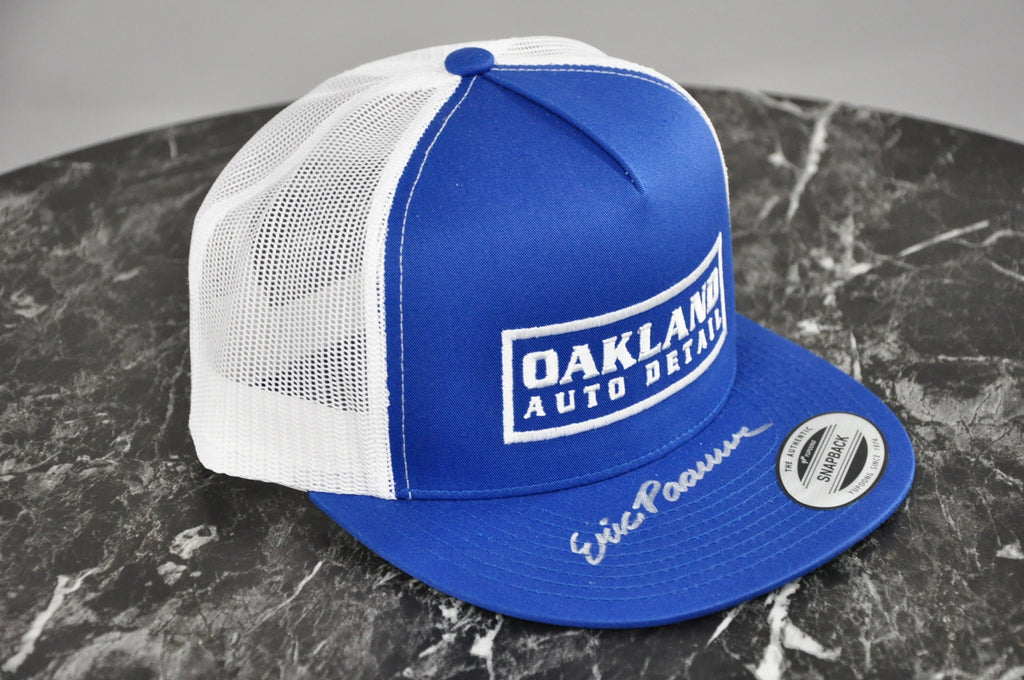 Blue Front/White Mesh Hat - Autographed - Silver Marker