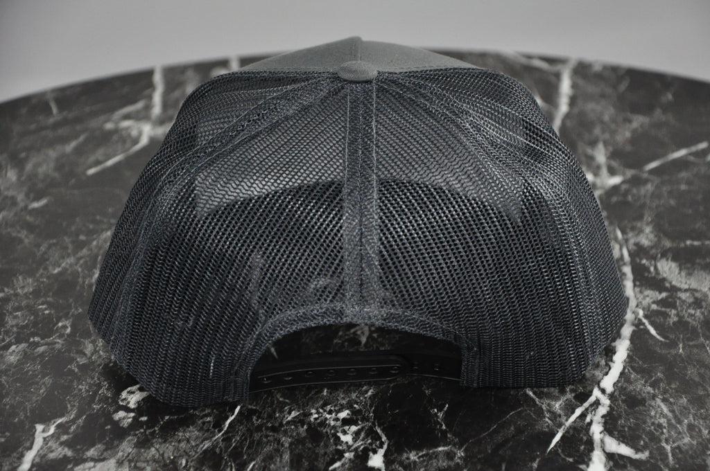 Grey Front/Charcoal Mesh Hat - Autographed - Silver Marker