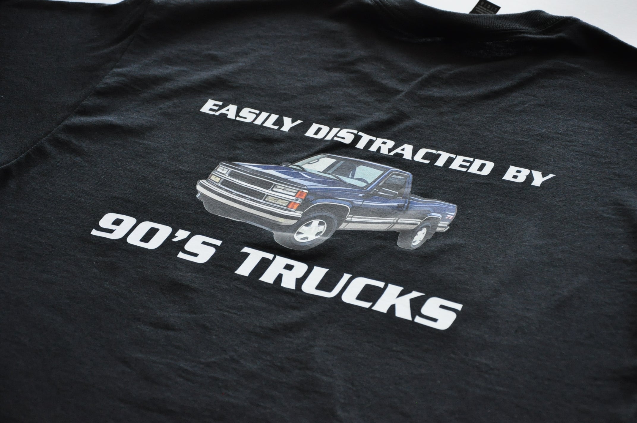 Black T-Shirt – 90's Trucks -Oakland Auto Detail